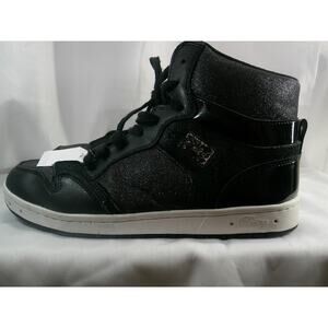 Dance Hip Hop Shoes Pastry Adult 10M High Top Sneakers Glitter Leather Stoned